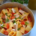 Mezzi Paccheri con ragù di coccio, La Gustosa Idea