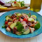 Insalata mista con polpo e cipolla rossa fresca, La Gustosa Idea