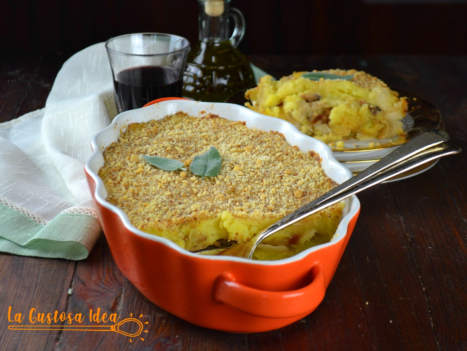 SFORMATO DI PATATE E FUNGHI La Gustosa Idea