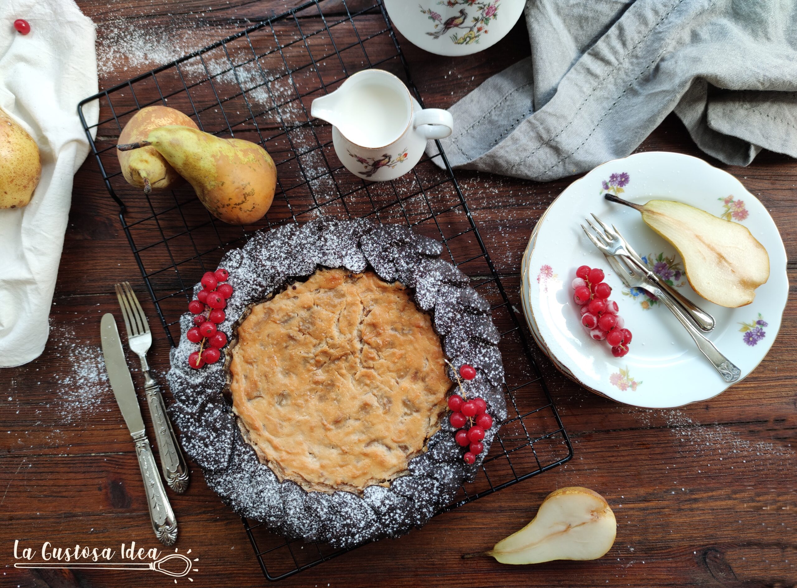 CROSTATA CON CREMA DI RICOTTA E PERE - La Gustosa Idea