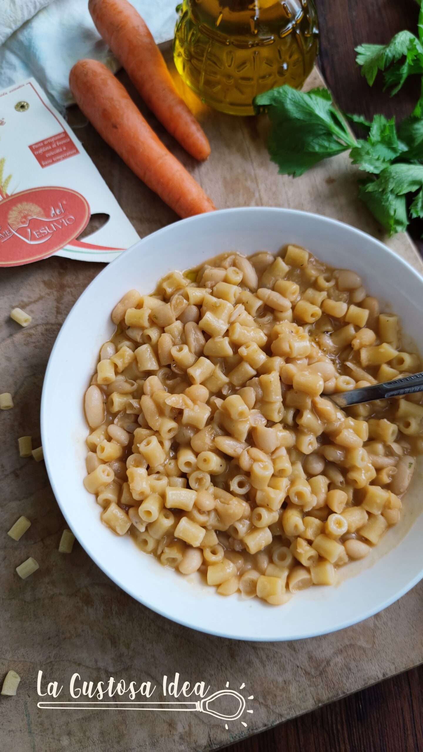 Pasta e fagioli - La Gustosa Idea - Ricetta tipica e semplice