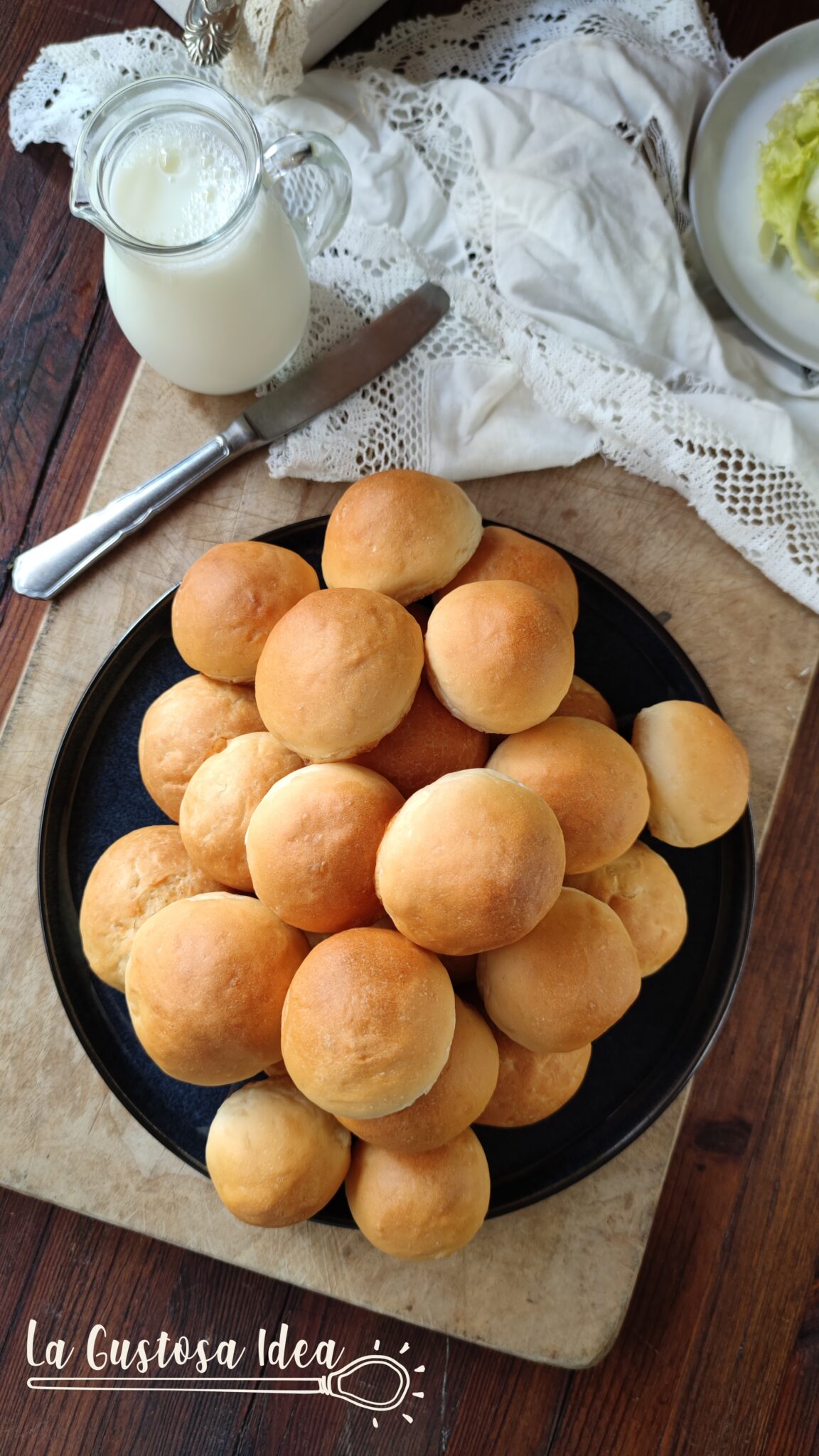 Panini al latte - La Gustosa Idea - Ricetta per buffet antipasti e merende